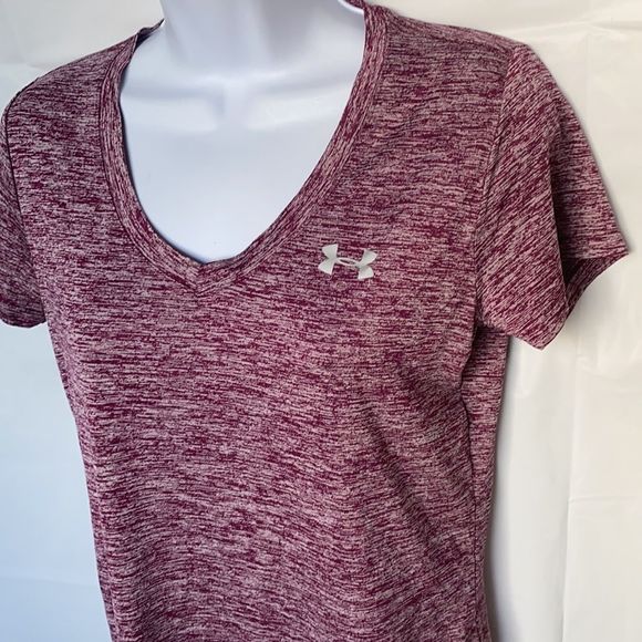 Under Armour ladies v-neck short sleeve top SET XS - Picture 3 of 12